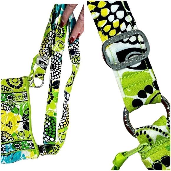 Vera Bradley Limes Up Classic Hipster Floral Quilted Shoulder Crossbody‎ Handbag - Picture 5 of 12